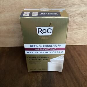 New RoC Retinol Correxion Line Smoothing Max Hydration Cream Anti-Aging 1.7 oz